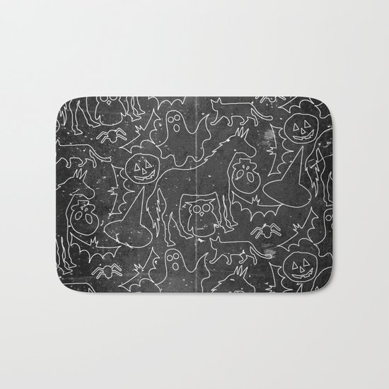 Halloween Spook Unicorn V02 Bath Mat