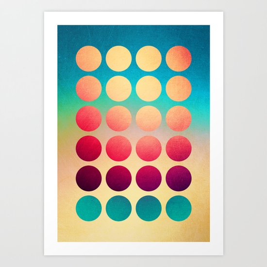 Summer at the beach Art Print