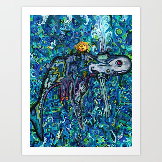 Light Whale Art Print