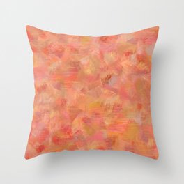 Impressionist motifs. Multicolor design in soft warm colors Throw Pillow