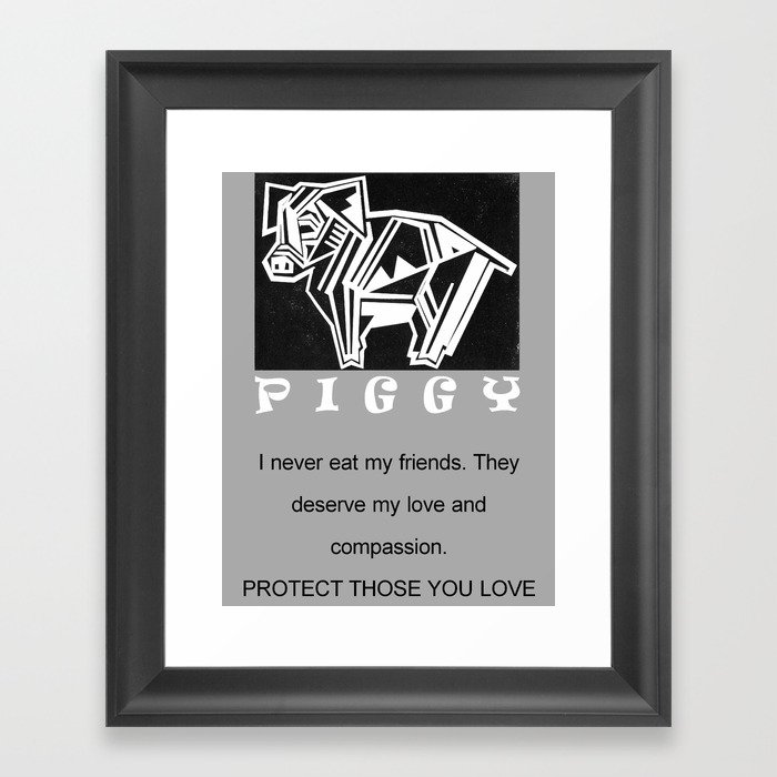 PIGGY Framed Art Print