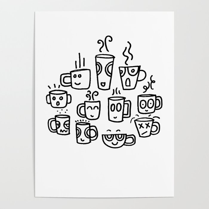 Coffee Mugs Poster