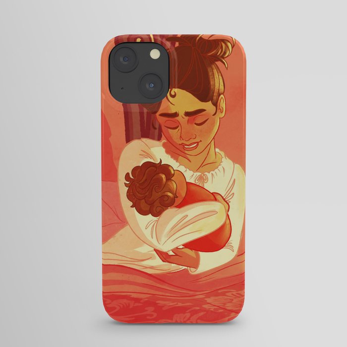 Mother and curly girly iPhone Case