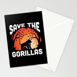 Save The Gorillas Stationery Card