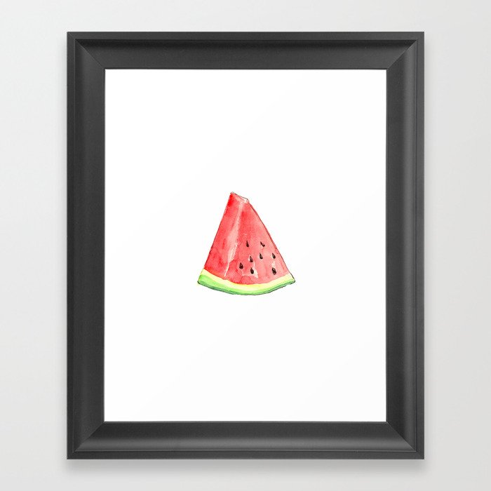 Watermelon Red Piece Framed Art Print