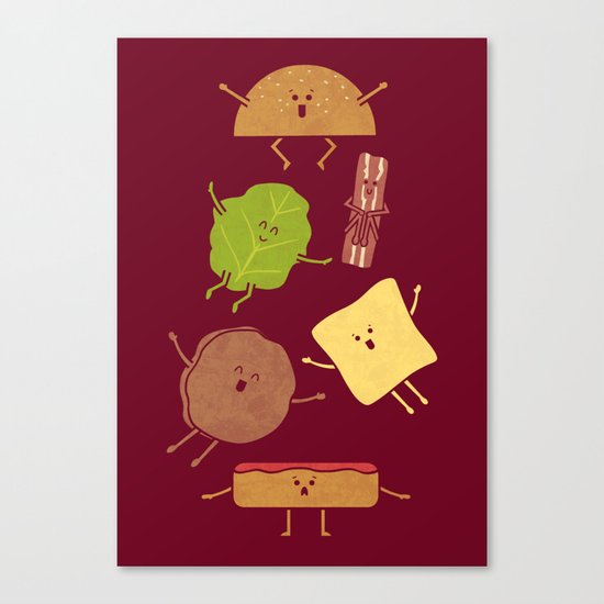 Pile On Canvas Print