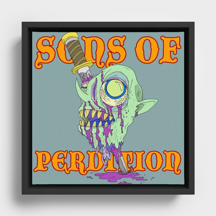 Sons of Perdition - Impaled Goblin Framed Canvas