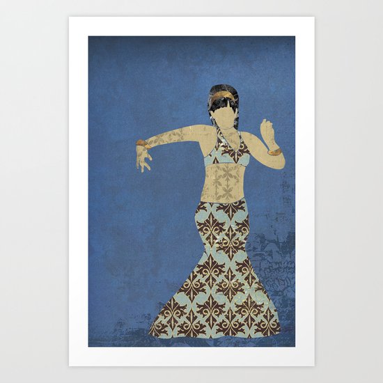 Belly dancer 4 Art Print