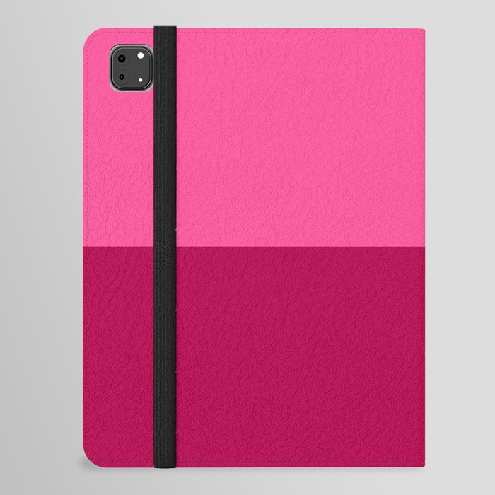 Pink Reddish Berry Minimalist Color Block iPad Folio Case