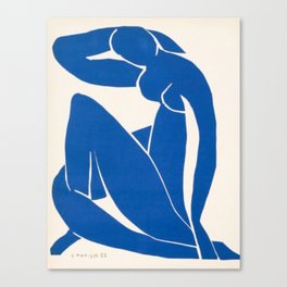 Nu Bleu - Femme Assise No 2. 1952. Henri Matisse Canvas Print