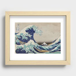 The great wave of Kanagawa Recessed Framed Print