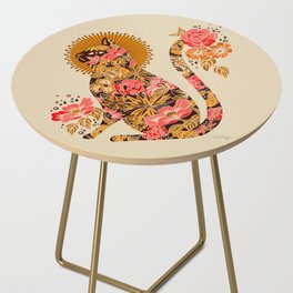 Porcelain Cat – 70s Palette Side Table