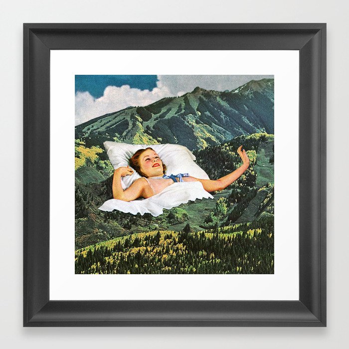 Rising Mountain Framed Art Print