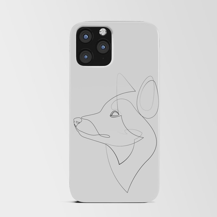 Linear fox iPhone Card Case