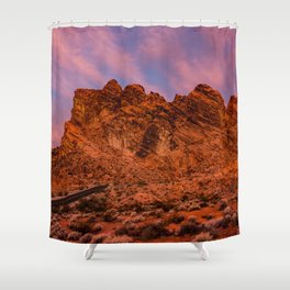 Sunrise Glow - Valley of Fire State Park Shower Curtain