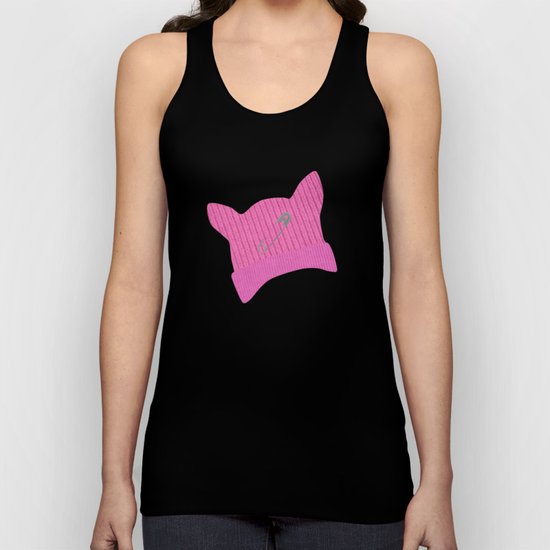 Pink Pussy Knit Hat Unisex Tank Top