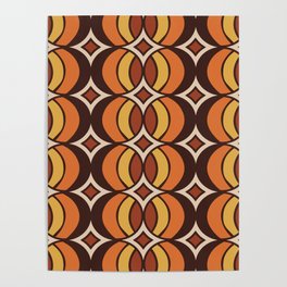 Geometric Globe Pattern 531 Poster