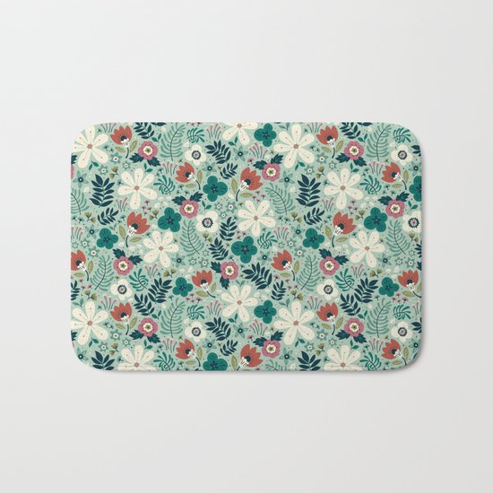 Flower Garden Bath Mat