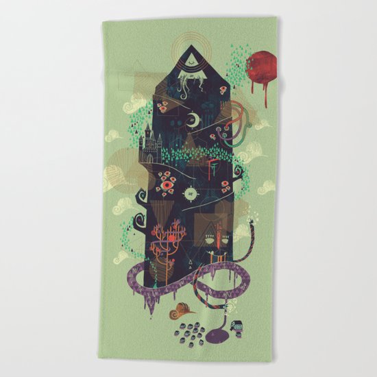 The Ominous and Ghastly Mont Noir Beach Towel