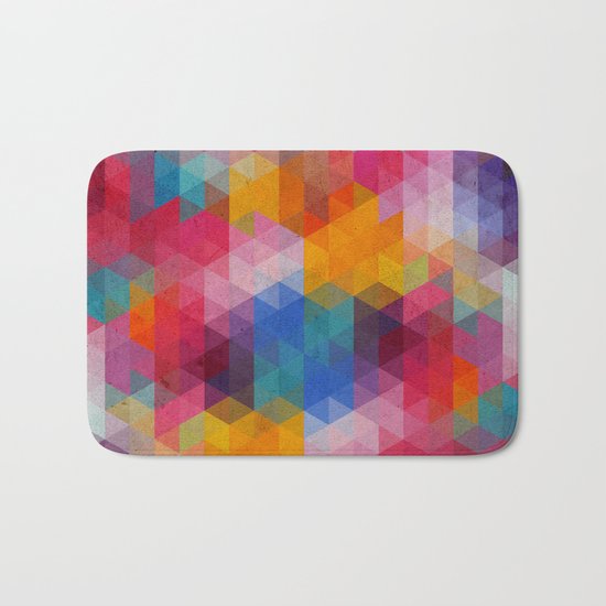 Geometric Color Dynamics Bath Mat