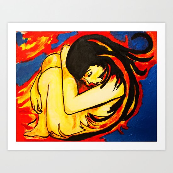 Night Aquarium Art Print