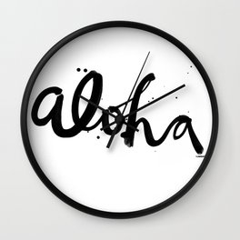 Aloha Wall Clock | Aloha, Painting, Prints, Apparel, Summer, Beach, Digital, Wallart, Decor 