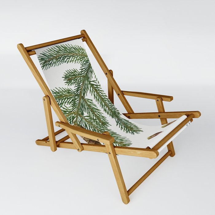 Norway spruce, Abies vulgaris from Traité des Arbres et Arbustes que l’on cultive en France en pleine terre (1801–1819)  Sling Chair