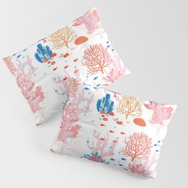 Corals and Fish in a Reef Pillow Sham
