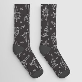 Origami dinosaur Socks