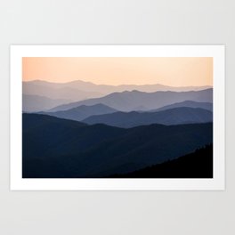 Peaceful Mountains Art Print