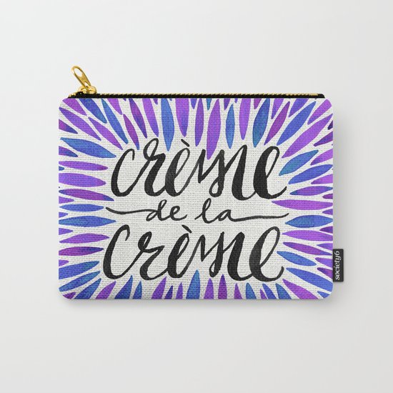 Crème de la Crème – Periwinkle Carry-All Pouch