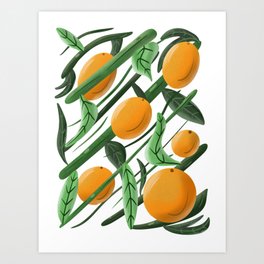 Summer Oranges Art Print