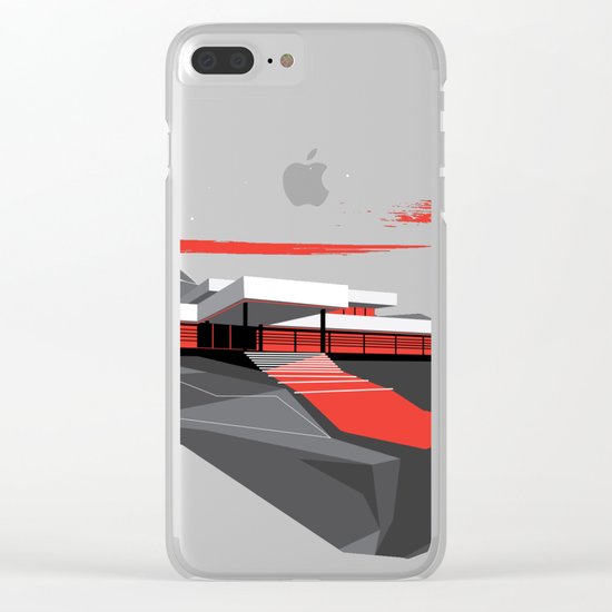 Red House Clear iPhone Case