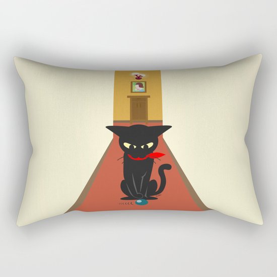 In the corridors Rectangular Pillow