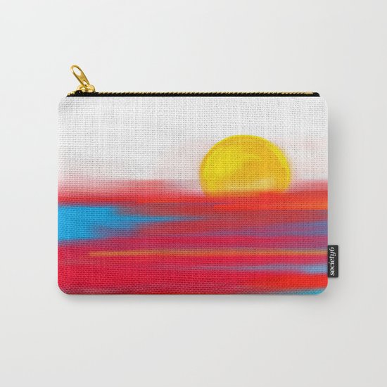 Sketchy Sun and Sea. Sunset and Sunrise Sketch Carry-All Pouch