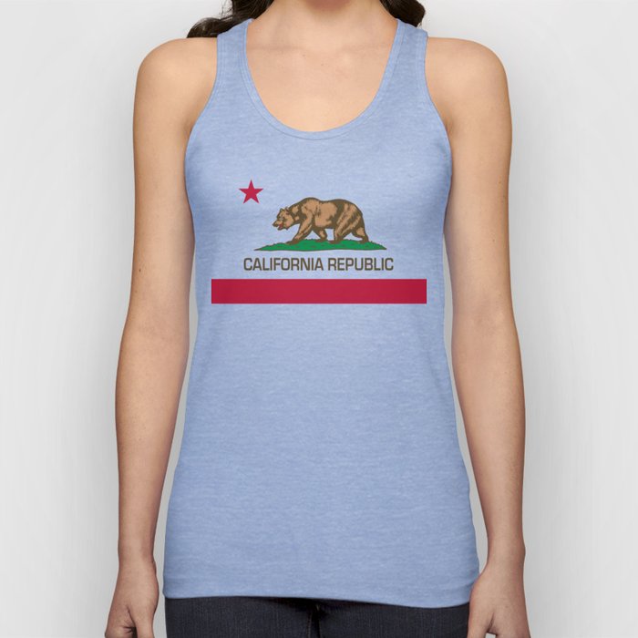 California Republic Flag - Bear Flag Tank Top