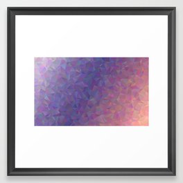 abstract sunset gradient Framed Art Print