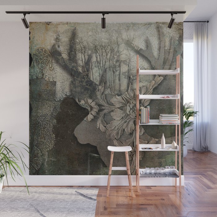 Gothic Forest Deer Wall Mural By Mindysommers - Deer Wall Murals Gothic Forest Deer Wall Mural By Mindysommers - Deer Wall Murals