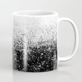 fading paint drops - black and white - spray painted color splash Mug