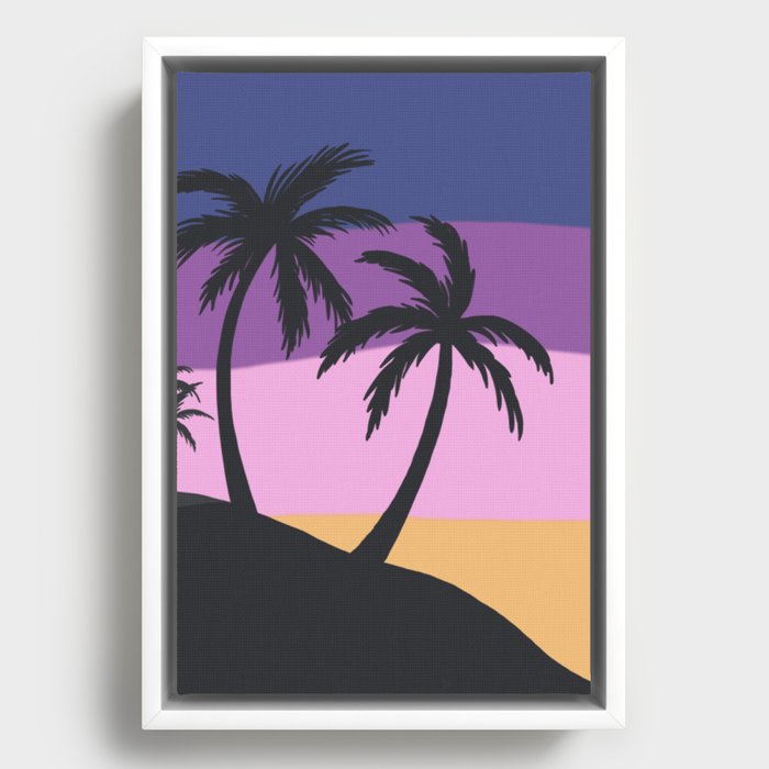 Brazilian Beach Framed Canvas