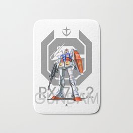 Gundam RX-78 (Kunio Okawara tribute)  Bath Mat | Gundamprint, Gundamtshirt, Gundamart, Gundamposter, Japan, Rx78, Mecha, Gundamfanart, Manga, Painting 