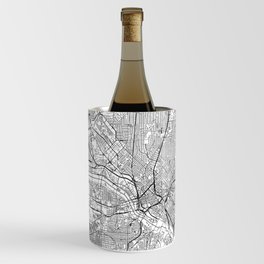 Dallas White Map Wine Chiller
