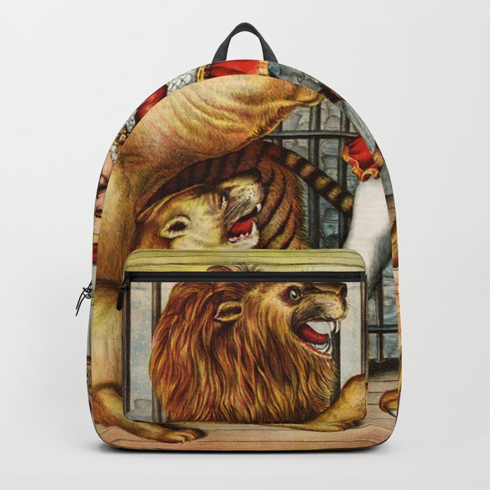 The Lion Tamer 1873 Vintage Circus Backpack