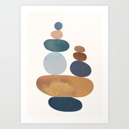 Balancing Stones 31 Art Print