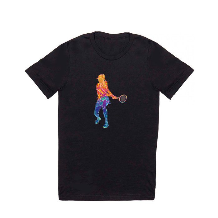 Watercolor Tennis Sports T Shirt