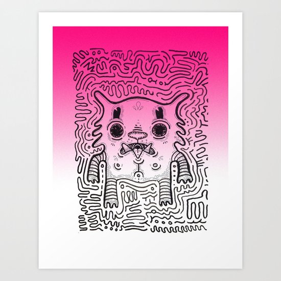 CAT Aka. RE. Creature n0#33 Art Print