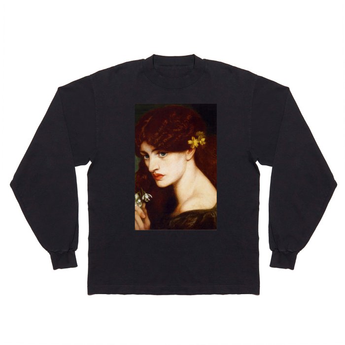 Dante Gabriel Rossetti "Blanzifiore (Snowdrops)" Long Sleeve T Shirt