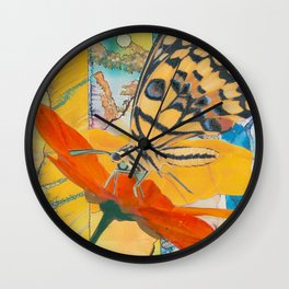 Butterfly Nectar Wall Clock