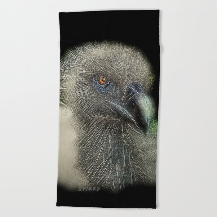 Fierce Spiked Vulture Beach Towel