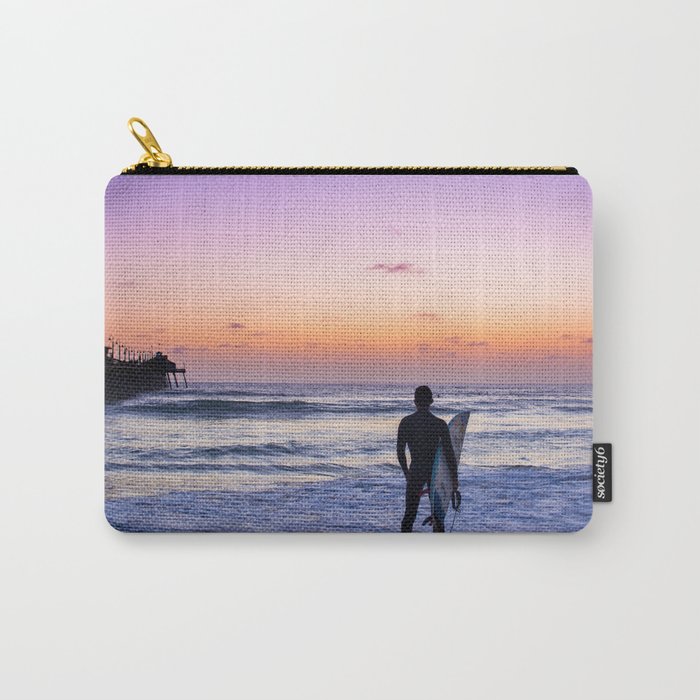 Surfer at Sunset Carry-All Pouch